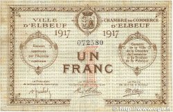 1 Franc FRANCE régionalisme et divers Elbeuf 1917 JP.055.11