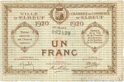 1 Franc FRANCE régionalisme et divers Elbeuf 1920 JP.055.17