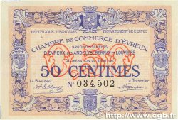 50 Centimes FRANCE régionalisme et divers Évreux 1916 JP.057.02