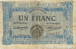 1 Franc FRANCE régionalisme et divers Foix 1915 JP.059.03 B