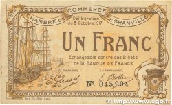 1 Franc FRANCE régionalisme et divers Granville 1917 JP.060.13 TTB+