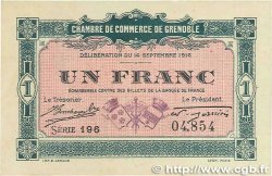 1 Franc FRANCE régionalisme et divers Grenoble 1916 JP.063.06 pr.SPL