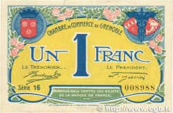 1 Franc FRANCE régionalisme et divers Grenoble 1917 JP.063.20 TTB+