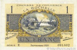 1 Franc FRANCE régionalisme et divers La Rochelle 1920 JP.066.09 pr.NEUF