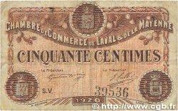 50 Centimes FRANCE régionalisme et divers Laval 1920 JP.067.03
