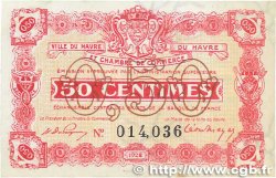50 Centimes FRANCE régionalisme et divers Le Havre 1922 JP.068.33 SUP
