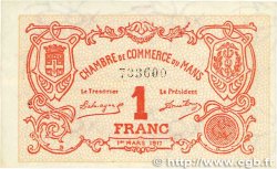 1 Franc FRANCE régionalisme et divers Le Mans 1917 JP.069.12 SPL