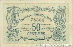 50 Centimes FRANCE régionalisme et divers Le Mans 1920 JP.069.16 TTB