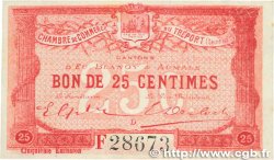 25 Centimes FRANCE régionalisme et divers Le Tréport 1916 JP.071.20 pr.SPL