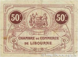 50 Centimes FRANCE régionalisme et divers Libourne 1915 JP.072.12 TTB