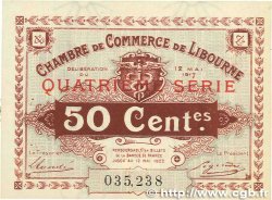 50 Centimes FRANCE régionalisme et divers Libourne 1917 JP.072.18 SUP+