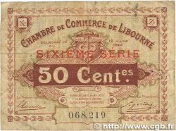 50 Centimes FRANCE régionalisme et divers Libourne 1920 JP.072.29 TB