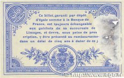 50 Centimes FRANCE régionalisme et divers Limoges 1914 JP.073.14 TB