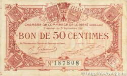 50 Centimes FRANCE régionalisme et divers Lorient 1915 JP.075.01 pr.TTB