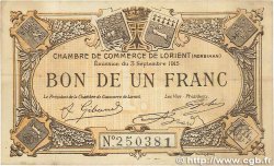 1 Franc FRANCE régionalisme et divers Lorient 1915 JP.075.02 TTB