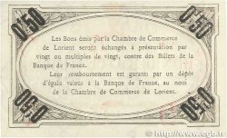 50 Centimes FRANCE régionalisme et divers Lorient 1915 JP.075.26 TTB+