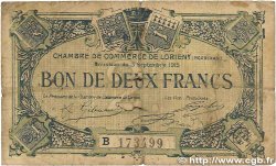 2 Francs FRANCE régionalisme et divers Lorient 1915 JP.075.28 B