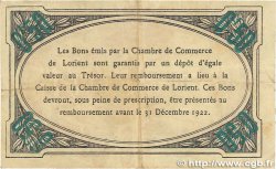 50 Centimes FRANCE régionalisme et divers Lorient 1920 JP.075.35 TB