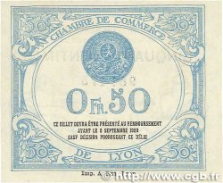 50 Centimes FRANCE régionalisme et divers Lyon 1915 JP.077.05 TTB+
