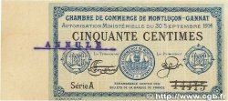 50 Centimes Annulé FRANCE régionalisme et divers  1914 JP.084.11var. TTB