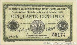 50 Centimes FRANCE régionalisme et divers Montluçon, Gannat 1921 JP.084.56