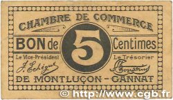 5 Centimes FRANCE régionalisme et divers Montluçon, Gannat 1918 JP.084.66 TTB
