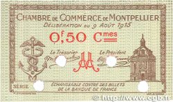 50 Centimes FRANCE régionalisme et divers Montpellier 1915 JP.085.05 TTB+