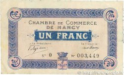 1 Franc FRANCE régionalisme et divers Nancy 1915 JP.087.03 TB