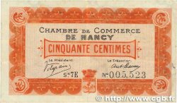 50 Centimes FRANCE régionalisme et divers Nancy 1917 JP.087.14 TTB