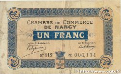 1 Franc FRANCE régionalisme et divers Nancy 1918 JP.087.21 TB