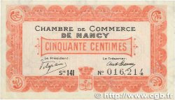 50 Centimes FRANCE régionalisme et divers Nancy 1918 JP.087.22 TTB+
