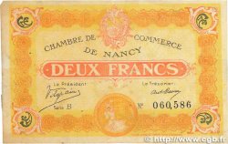 2 Francs FRANCE regionalismo e varie Nancy 1918 JP.087.25 MB