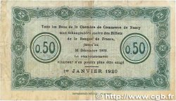 50 Centimes FRANCE régionalisme et divers Nancy 1920 JP.087.38 TB