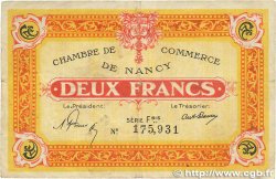 2 Francs FRANCE régionalisme et divers Nancy 1921 JP.087.52 pr.TTB