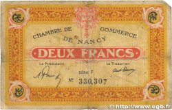 2 Francs FRANCE régionalisme et divers Nancy 1921 JP.087.52 B