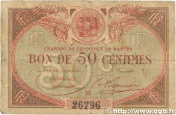 50 Centimes FRANCE régionalisme et divers Nantes 1918 JP.088.03 B