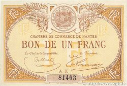1 Franc FRANCE regionalism and miscellaneous Nantes 1918 JP.088.14 XF+