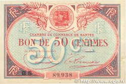 50 Centimes FRANCE regionalism and miscellaneous Nantes 1918 JP.088.24