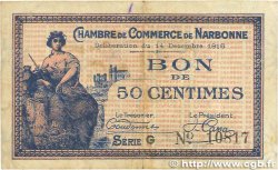 50 Centimes FRANCE régionalisme et divers Narbonne 1916 JP.089.09 pr.TTB