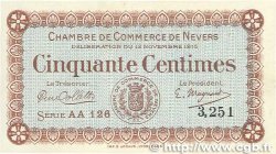50 Centimes FRANCE régionalisme et divers Nevers 1915 JP.090.05 SUP