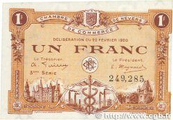 1 Franc FRANCE regionalism and miscellaneous Nevers 1920 JP.090.17 AU