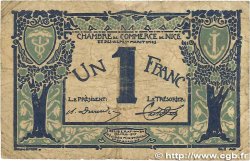 1 Franc FRANCE regionalism and miscellaneous Nice 1917 JP.091.07 G