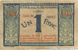 1 Franc FRANCE regionalismo e varie Nice 1917 JP.091.07 B