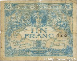 1 Franc FRANCE regionalism and miscellaneous Nîmes 1915 JP.092.06 G