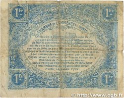 1 Franc FRANCE régionalisme et divers Nîmes 1915 JP.092.06 B