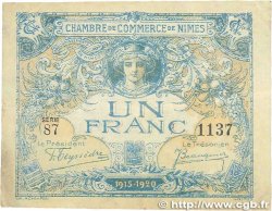 1 Franc FRANCE regionalism and miscellaneous Nîmes 1915 JP.092.11 F