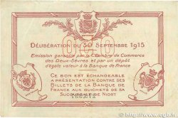 50 Centimes FRANCE régionalisme et divers Niort 1915 JP.093.01 TTB
