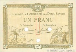 1 Franc FRANCE regionalism and miscellaneous Niort 1915 JP.093.05 AU