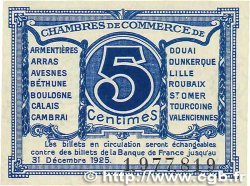5 Centimes FRANCE régionalisme et divers Nord et Pas-De-Calais 1918 JP.094.01 NEUF