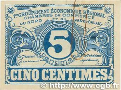 5 Centimes FRANCE regionalism and miscellaneous Nord et Pas-De-Calais 1918 JP.094.01 VF+